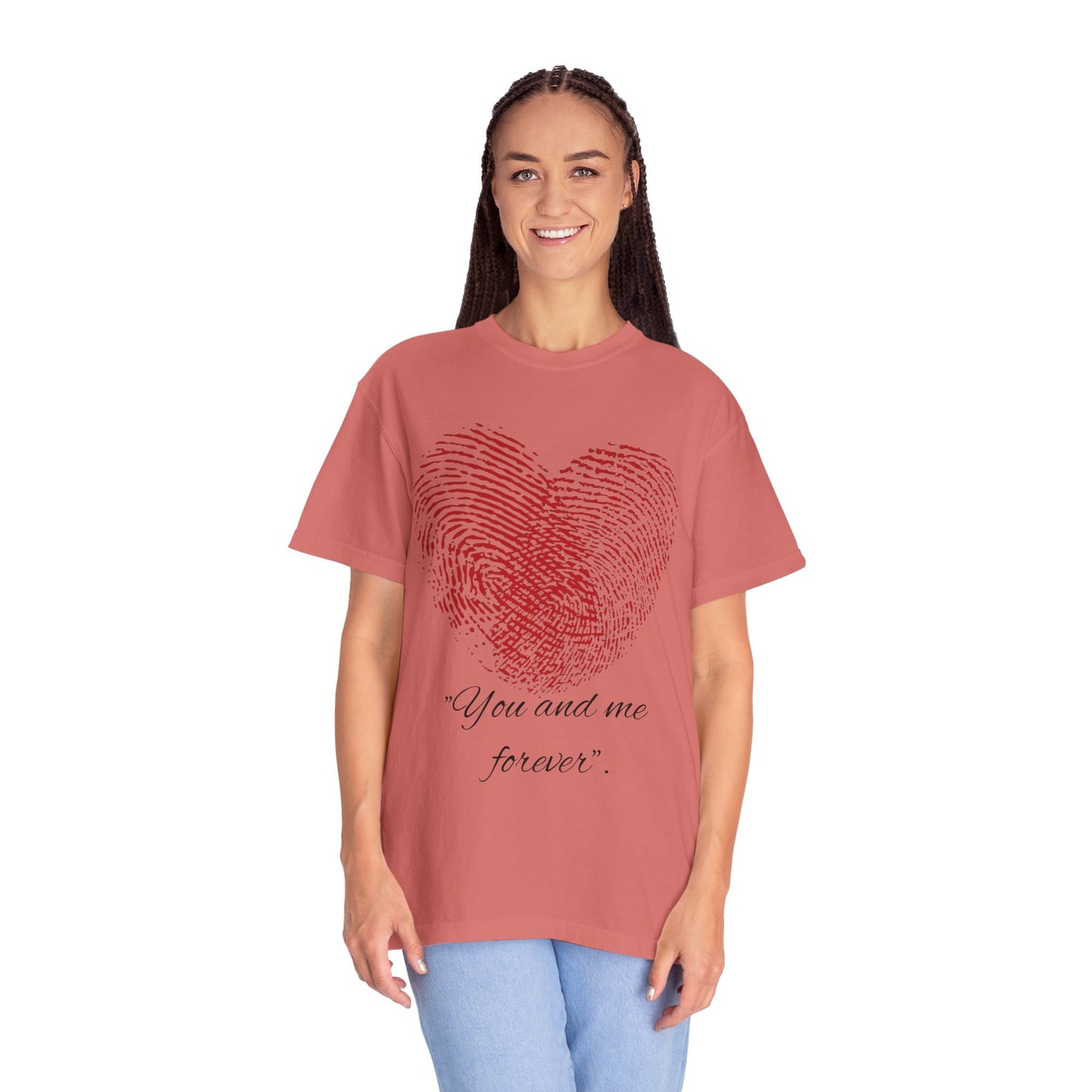 Camiseta unisex teñida en prenda para San Valentín