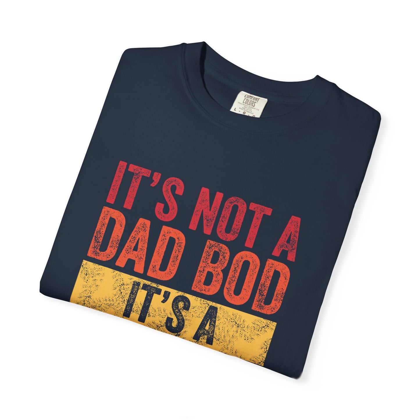 Lustiges Vatertags-T-Shirt – Humorvoller Spruch über den „Dad Bod“, Unisex-Geschenk für Väter, lässiges Herren-T-Shirt, Geburtstagsgeschenk, bequemes Alltags-Shirt