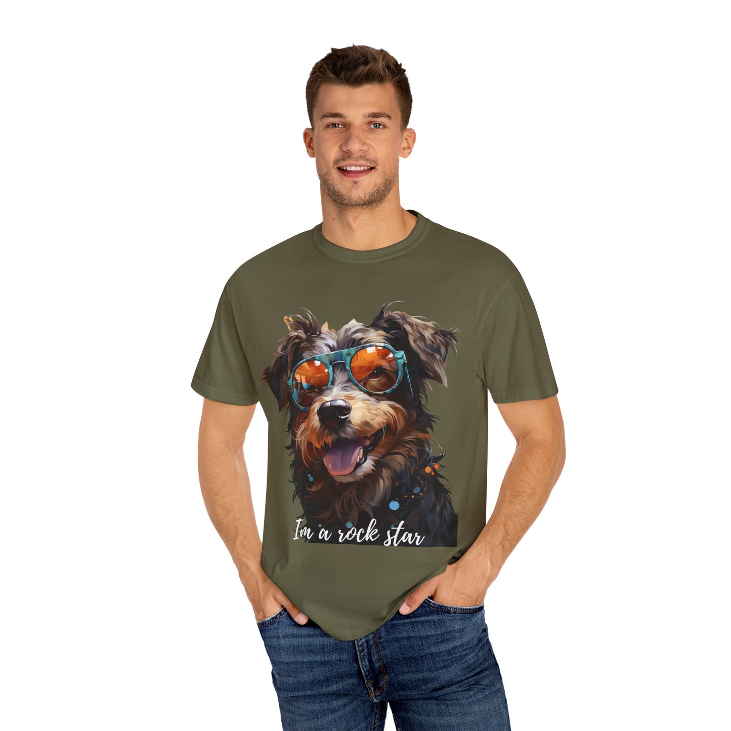 Artistic touch (Dogs) Unisex Garment-Dyed T-shirt