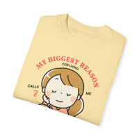 Unisex-T-Shirt aus stückgefärbtem Material