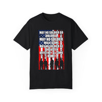 Militärisches Unisex-T-Shirt, stückgefärbt