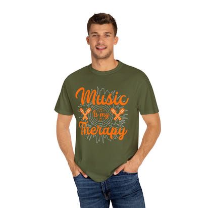 (Música)Camiseta unisex teñida en prenda