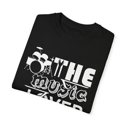 (Música)Camiseta unisex teñida en prenda
