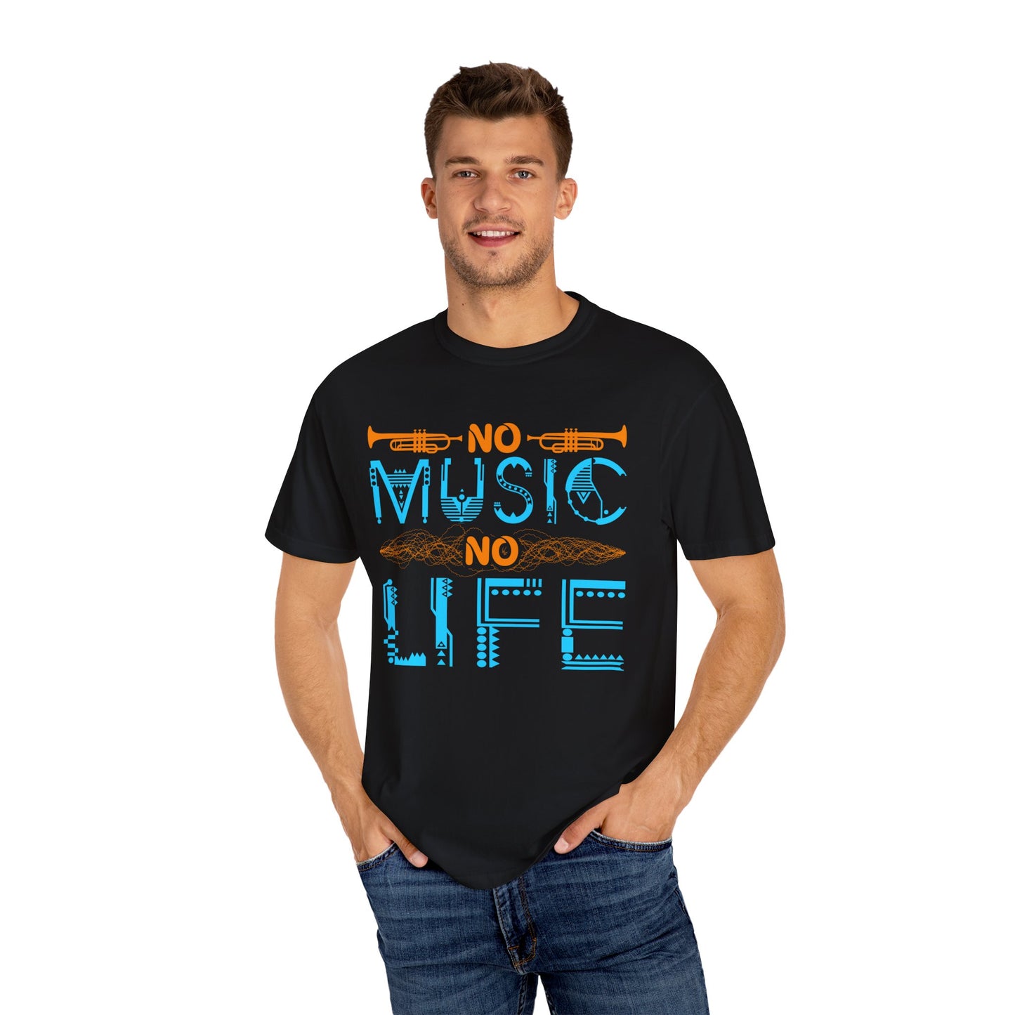 (Music)Unisex Garment-Dyed T-shirt