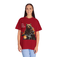 Camiseta unisex teñida con toque artístico (moto)