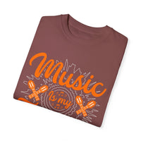 (Música)Camiseta unisex teñida en prenda