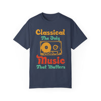 (Música)Camiseta unisex teñida en prenda