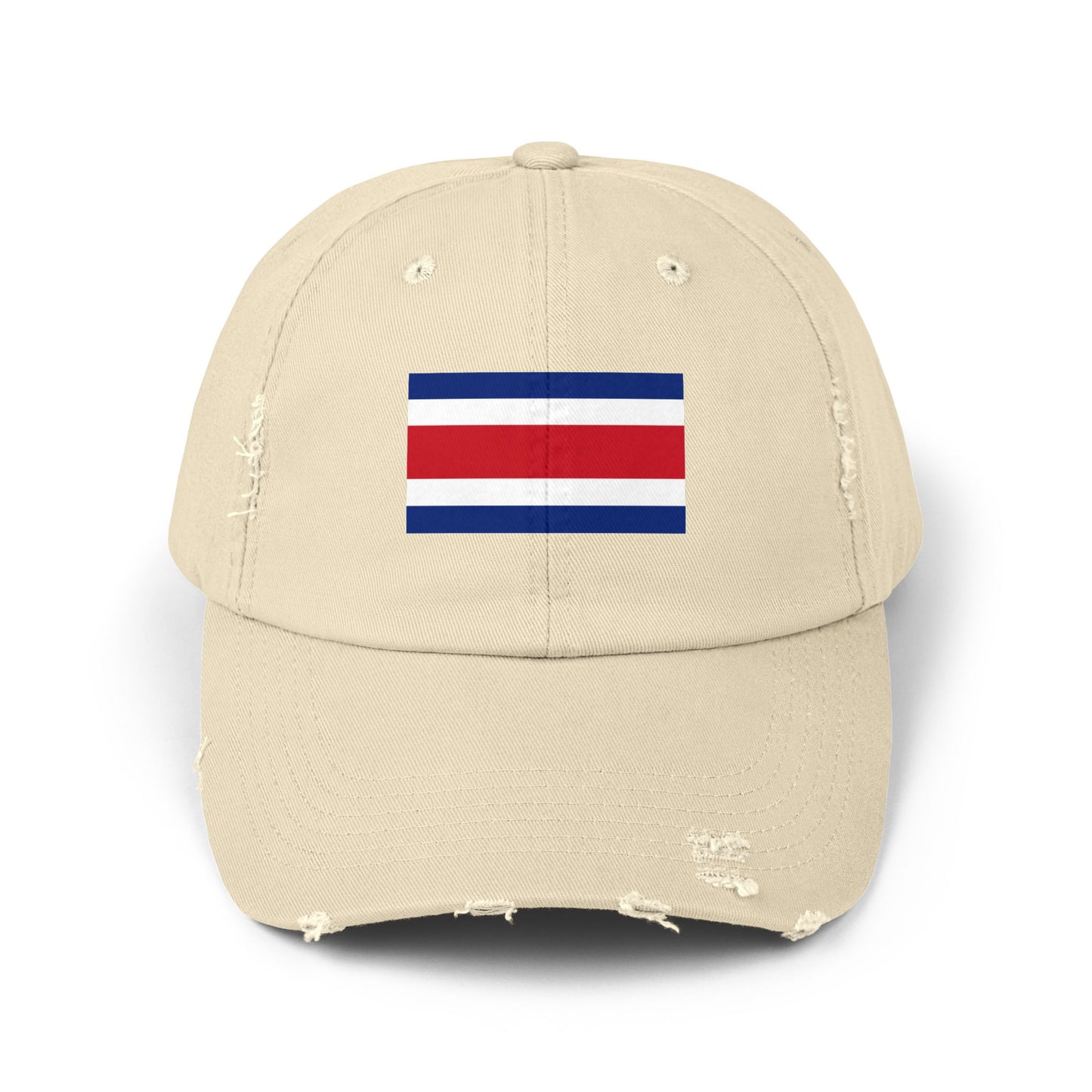 Retro-Cap mit Flaggenmotiv im Used-Look | Unisex-Cap mit Costa-Rica-Motiv – perfekt für Freizeit, Outdoor-Abenteuer, Sommerfeste, Reisen und als Geschenk für Sie und Ihn