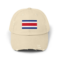Retro-Cap mit Flaggenmotiv im Used-Look | Unisex-Cap mit Costa-Rica-Motiv – perfekt für Freizeit, Outdoor-Abenteuer, Sommerfeste, Reisen und als Geschenk für Sie und Ihn