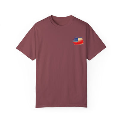 American Patriot Unisex Garment-Dyed T-shirt 2