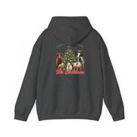Weihnachtliches Unisex-Kapuzensweatshirt aus schwerem Mischgewebe 2