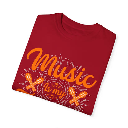 (Música)Camiseta unisex teñida en prenda