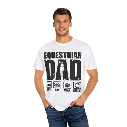 Camiseta para papá ecuestre, regalo único para el Día del Padre, regalo para amantes de los caballos, camiseta unisex informal, ropa para papá que monta a caballo
