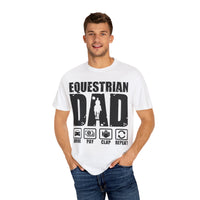 Camiseta para papá ecuestre, regalo único para el Día del Padre, regalo para amantes de los caballos, camiseta unisex informal, ropa para papá que monta a caballo