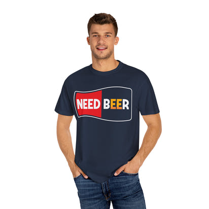 Unisex-T-Shirt aus stückgefärbtem Material