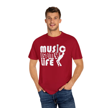 (Música)Camiseta unisex teñida en prenda