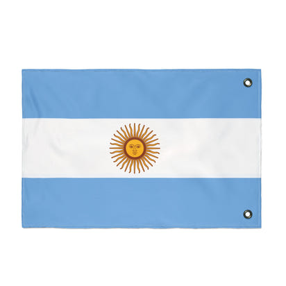 Bandera argentina de doble cara, decoración artesanal para el hogar, decoración de exteriores, pancarta para eventos deportivos, regalo único para los amantes de las banderas.