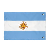 Bandera argentina de doble cara, decoración artesanal para el hogar, decoración de exteriores, pancarta para eventos deportivos, regalo único para los amantes de las banderas.