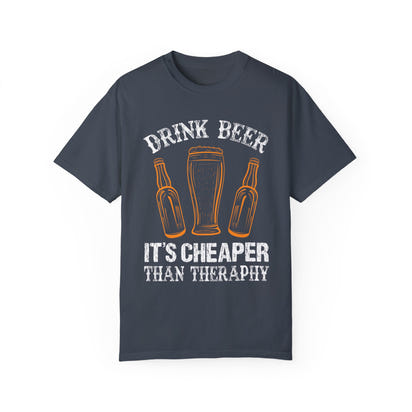 Unisex-T-Shirt aus stückgefärbtem Material