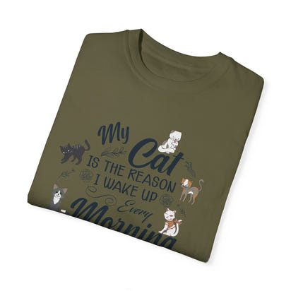 Unisex-T-Shirt aus stückgefärbtem Material