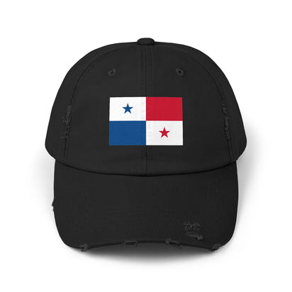 Panama-Flagge-Cap im Used-Look, Unisex-Freizeitmütze, Outdoor-Ausrüstung, Geschenk für Reisende, Sommeraccessoire, Sportmütze