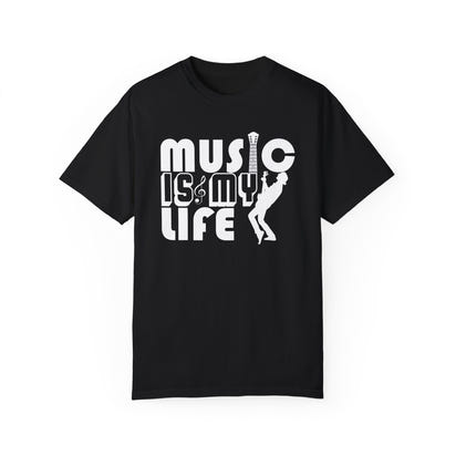 (Música)Camiseta unisex teñida en prenda