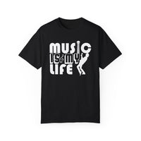 (Música)Camiseta unisex teñida en prenda