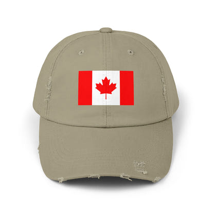 Unisex-Kappe mit abgenutztem Kanada-Flaggenmuster, lässige Mütze für Outdoor-Abenteuer, Fanartikel zum kanadischen Nationalstolz, Geschenkidee zum Canada Day, stylisches Sommeraccessoire