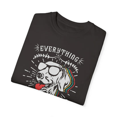Unisex-T-Shirt aus stückgefärbtem Material