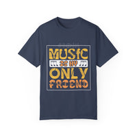 (Música)Camiseta unisex teñida en prenda