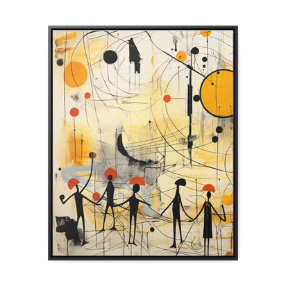 Leinwandbilder der Galerie „Zivilisation“, Vertikalrahmen