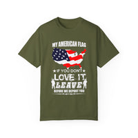 Militärisches Unisex-T-Shirt, stückgefärbt