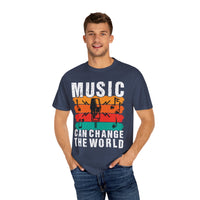 (Música)Camiseta unisex teñida en prenda