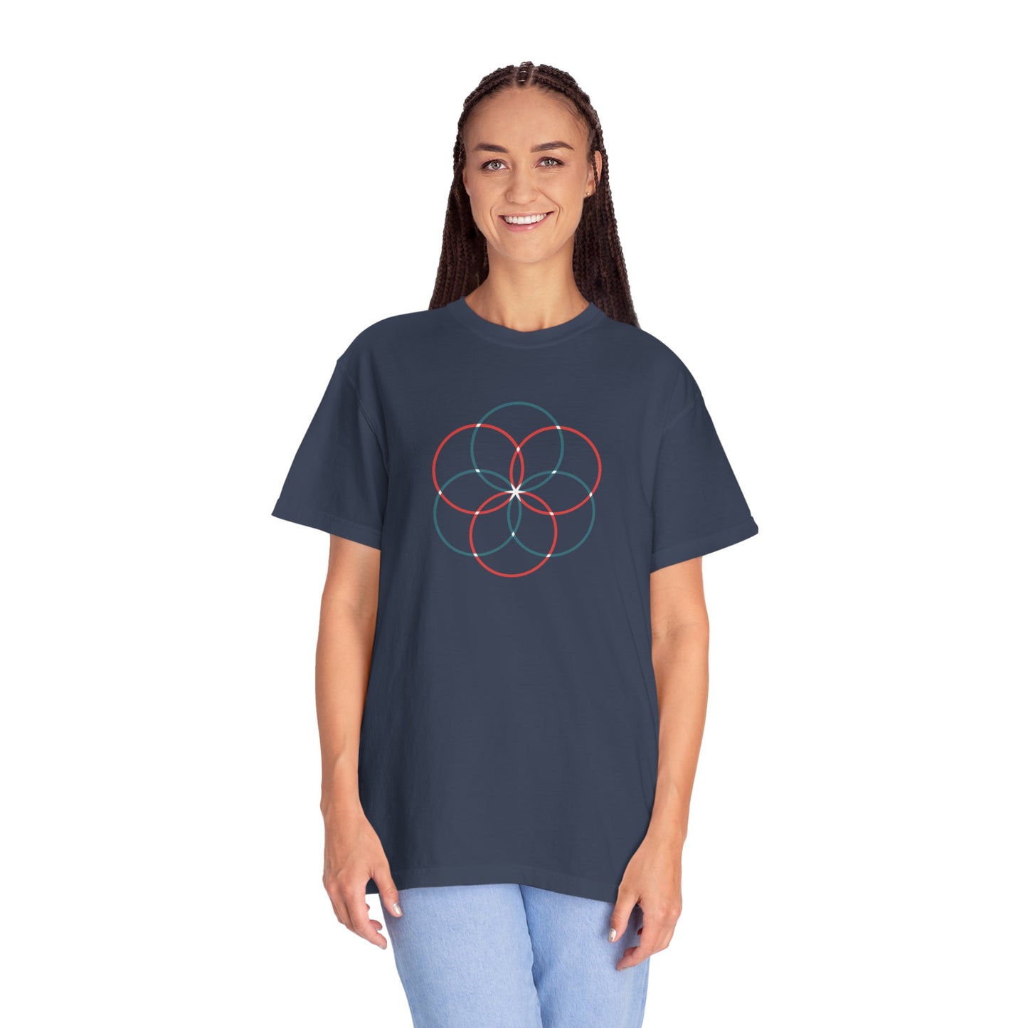 Geometry Unisex Garment-Dyed T-shirt