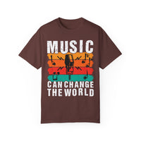 (Música)Camiseta unisex teñida en prenda