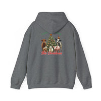 Weihnachtliches Unisex-Kapuzensweatshirt aus schwerem Mischgewebe 2