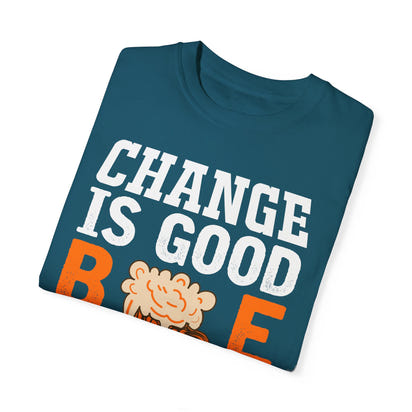 Unisex-T-Shirt aus stückgefärbtem Material