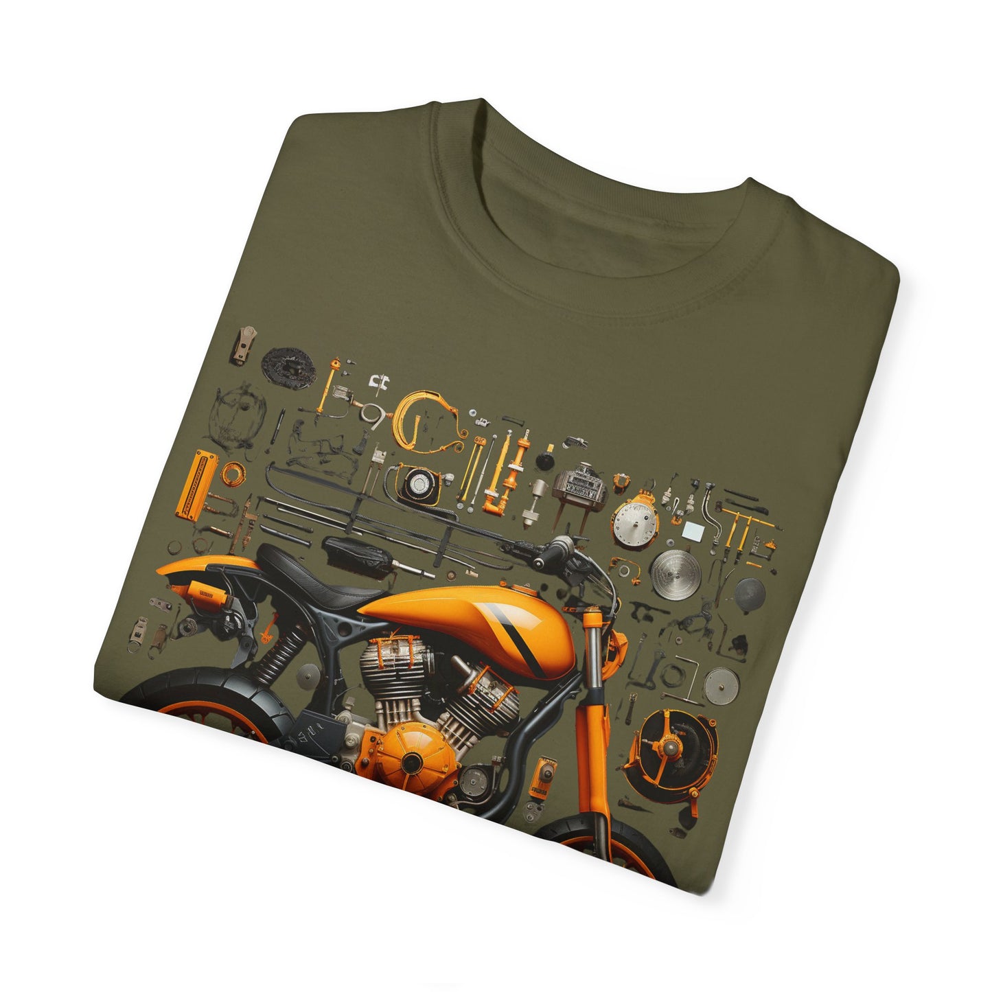 Artistic touch (Motorbike) Unisex Garment-Dyed T-shirt