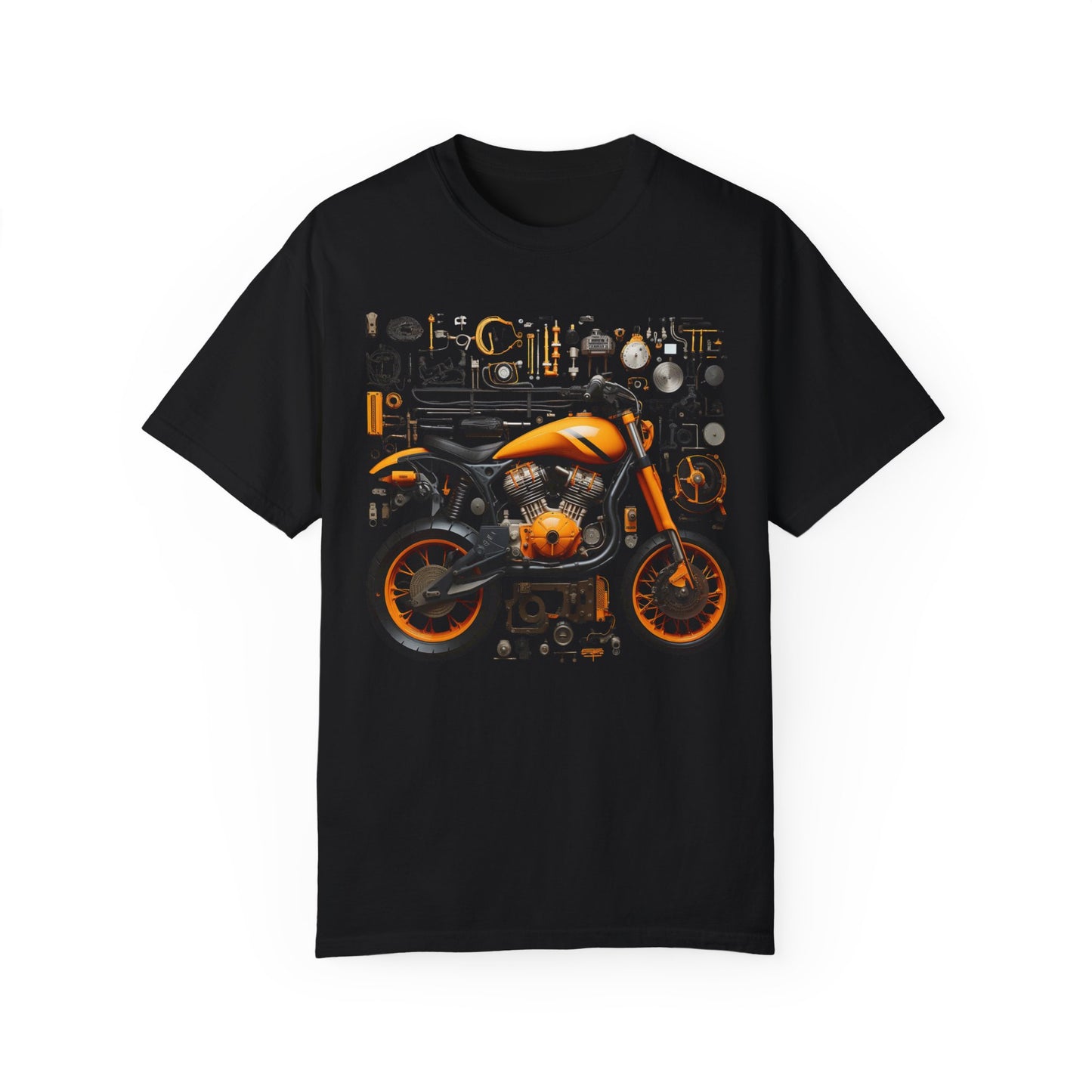 Artistic touch (Motorbike) Unisex Garment-Dyed T-shirt