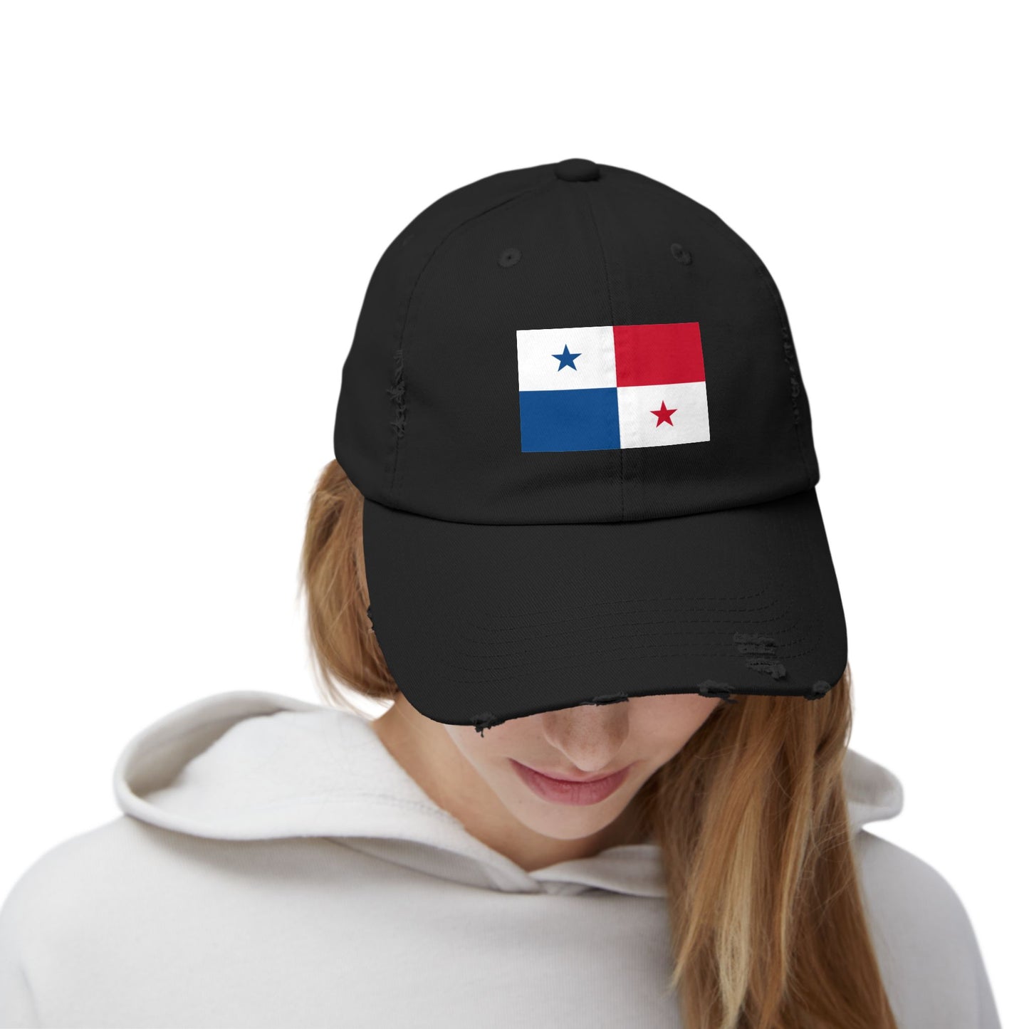 Panama-Flagge-Cap im Used-Look, Unisex-Freizeitmütze, Outdoor-Ausrüstung, Geschenk für Reisende, Sommeraccessoire, Sportmütze