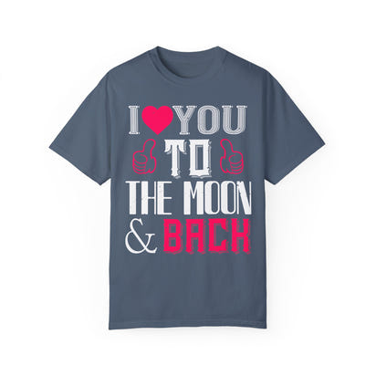 (Valentinstag) Unisex-T-Shirt aus stückgefärbtem Material