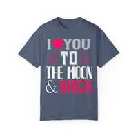 (Valentinstag) Unisex-T-Shirt aus stückgefärbtem Material