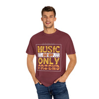 (Música)Camiseta unisex teñida en prenda