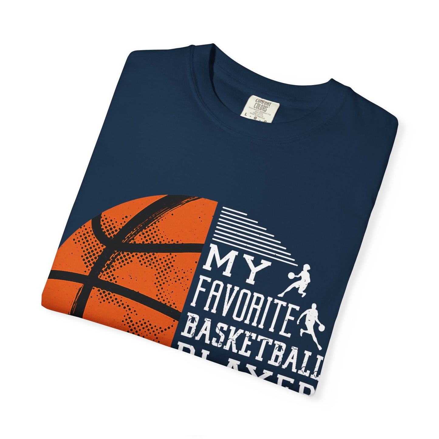 Mein Lieblingsbasketballspieler nennt mich Papa – T-Shirt, Unisex-Sportshirt, Geschenk für sportbegeisterte Väter, Vatertag, Basketball-Fan-Shirt