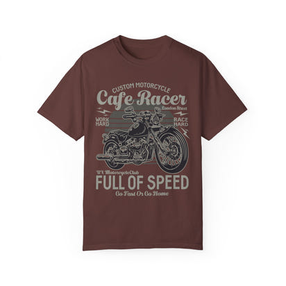 (Motorrad) Unisex-T-Shirt, stückgefärbt