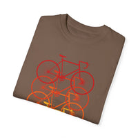 Unisex-Fahrrad-T-Shirt, stückgefärbt