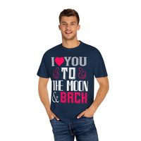 (Valentinstag) Unisex-T-Shirt aus stückgefärbtem Material