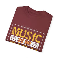 (Música)Camiseta unisex teñida en prenda