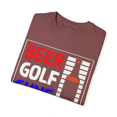 Unisex-T-Shirt aus stückgefärbtem Material