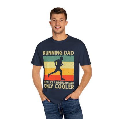 Unisex-T-Shirt für laufende Väter | Geschenk für Läufer, coole Papa-Kleidung, lustiges Papa-Shirt, Vatertagsgeschenk, Freizeitkleidung